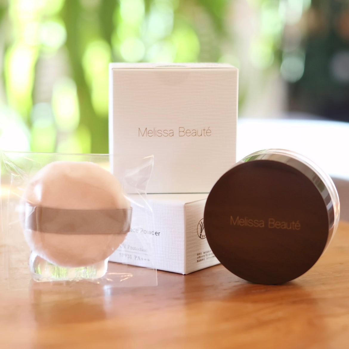 メリッサボーテ ナチュラルフェイスパウダー (パフ2個付き)