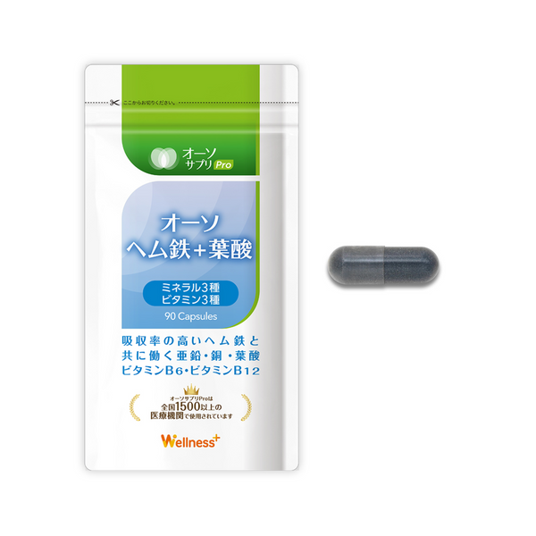 オーソ ヘム鉄+葉酸(90粒）